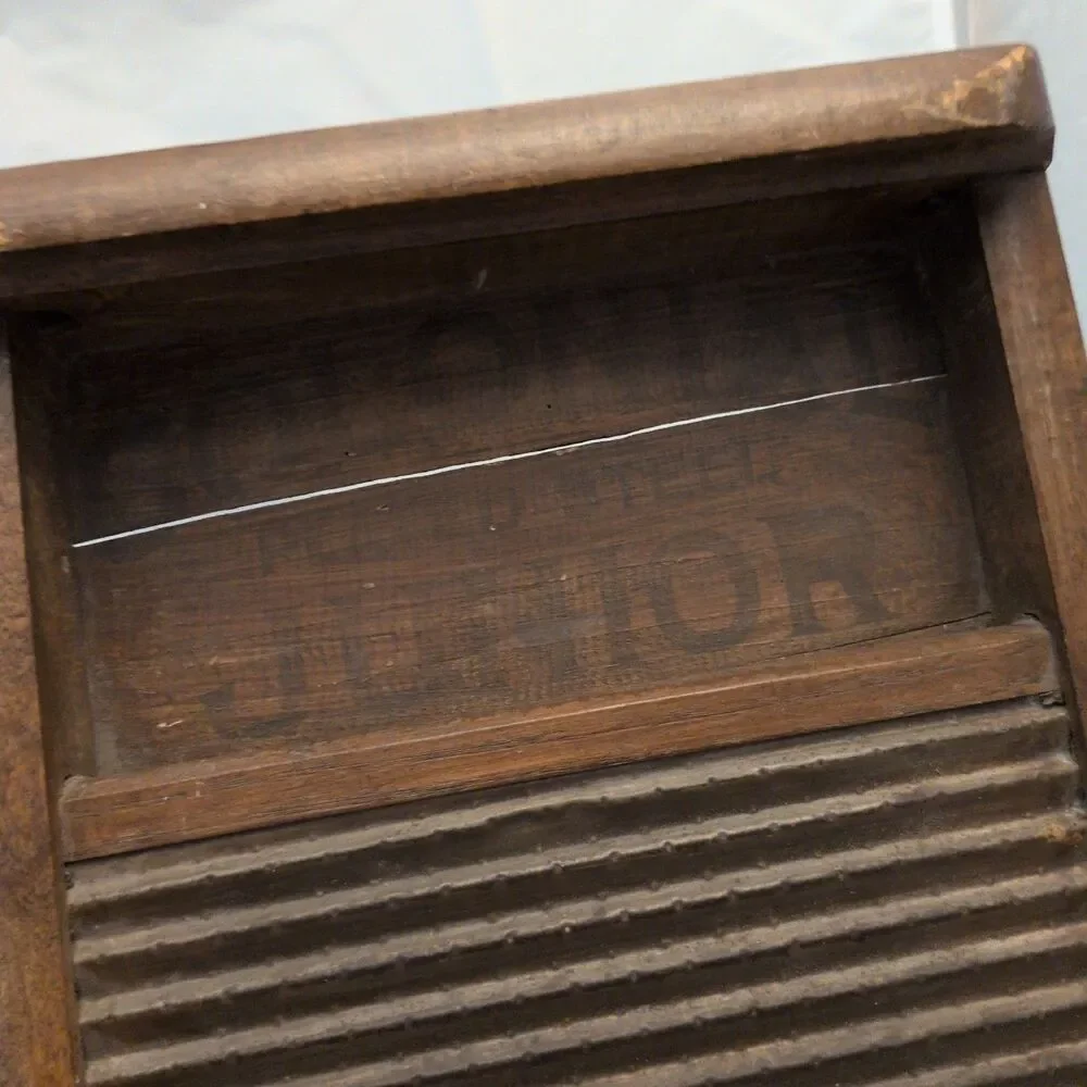 Antique E. Murdock & Co. Colonial Junior Washboard – Winchendon, Mass. Primitive